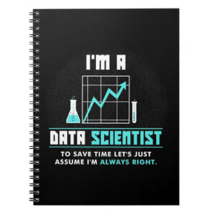 Caderno Espiral Presente cientista Sou Um Cientista Da Informaç