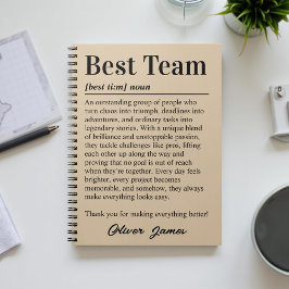 Caderno Espiral Presente Corporativo Personalizado de Agradeciment