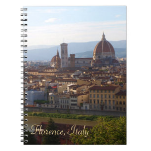 Caderno Espiral Presente da lembrança do viagem de Florença Ital