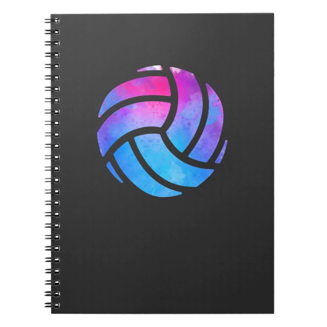 Caderno Espiral Presente da malhação do esporte do voleibol (Frente)