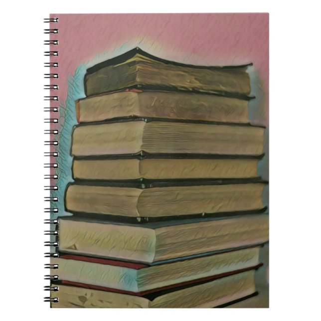 Caderno Espiral Presente de amante de livros (Frente)