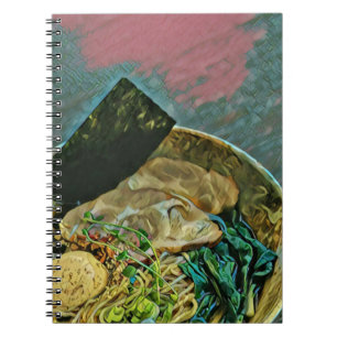 Caderno Espiral Presente de amante de macarrão