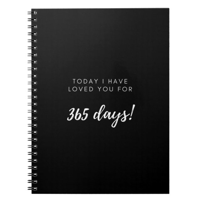 Caderno Espiral Presente de aniversário de 1rua para a Namorada (Frente)