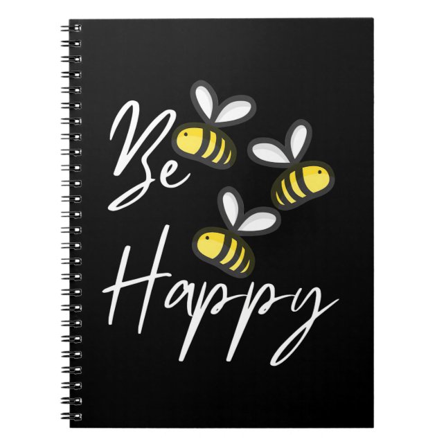 Caderno Espiral Presente de apicultor | apicultor ser feliz (Frente)