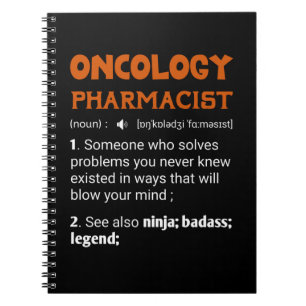 Caderno Espiral Presente de Apreciação para Farmacêutico de Onc