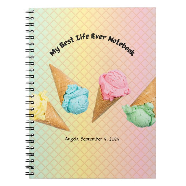 Caderno Espiral Presente de Batismo JW para Irmãs (Frente)