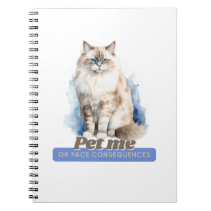 Caderno Espiral Presente de citação de gato barato, Amantes de os