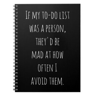 Caderno Espiral Presente de Citação de Humor Engraçado para Piada 