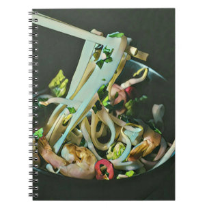 Caderno Espiral Presente de Comidas japonesas