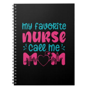 Caderno Espiral Presente de Enfermeira   Minha enfermeira favorita