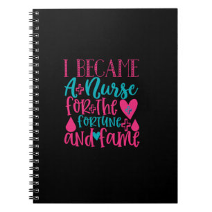 Caderno Espiral Presente de Enfermeira Virou Enfermeira Para A F