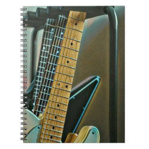 Caderno Espiral presente de guitarra para dia de os pais
