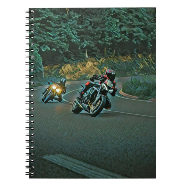 Caderno Espiral Presente de moto (Frente)