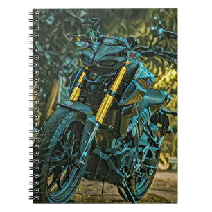 Caderno Espiral Presente de motocicleta