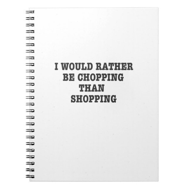 Caderno Espiral Presente de motosserra do cirurgião arborista. (Frente)