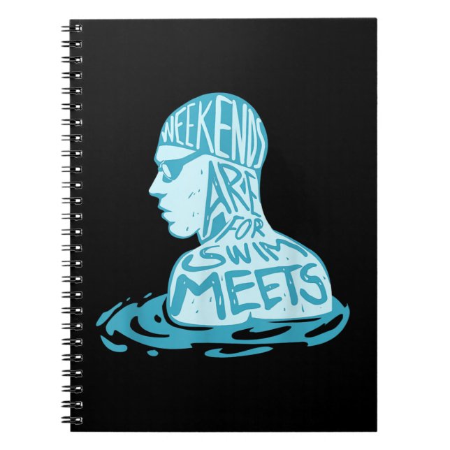Caderno Espiral Presente De Nadação Para Presente De Verão De Nada (Frente)