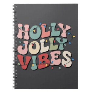 Caderno Espiral Presente de Natal Alegre Família Férias de Natal