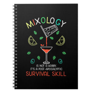 Caderno Espiral Presente de Natal Barman Mixologista