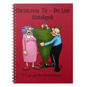 Caderno Espiral Presente de Notebook de Natal para fazer