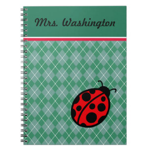 Caderno Espiral Presente de notebook Ladybug