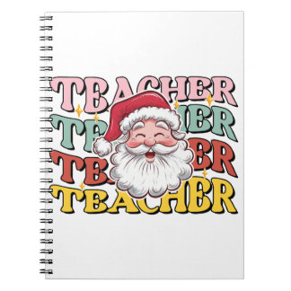 Caderno Espiral Presente de Professor | Papai Noel Professor