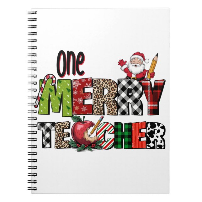 Caderno Espiral Presente de Professor | Um Professor Alegre (Frente)
