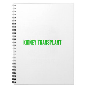 Caderno Espiral Presente de Sobrevivente de Transplante Renal Supe