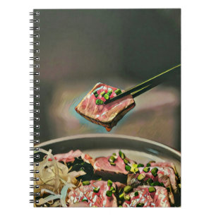 Caderno Espiral presente de sushi legal