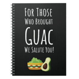 Caderno Espiral Presente Divertido de Guac Vegetariano Vegano Abac