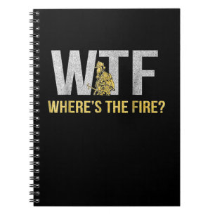 Caderno Espiral Presente do Bombeiro   WTF Onde está o Bombeiro