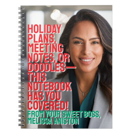 Caderno Espiral Presente do seu doce chefe