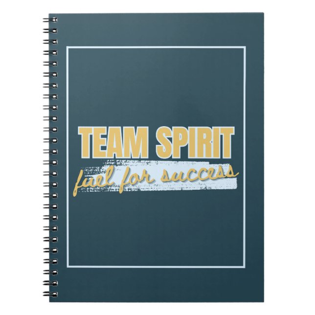 Caderno Espiral Presente empresarial Inspiracional Team Spirit (Frente)
