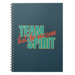 Caderno Espiral Presente empresarial Inspiracional Team Spirit