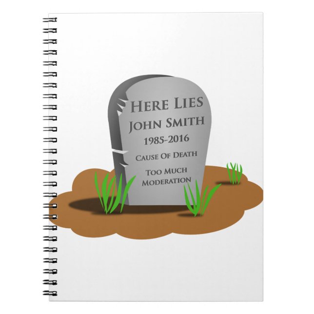 Caderno Espiral presente engraçado (Frente)