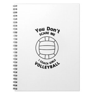 Caderno Espiral Presente engraçado do treinador do voleibol você