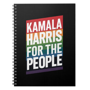Caderno Espiral Presente engraçado Kamala Harris LGBTQ Orgulho Gay