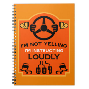 Caderno Espiral Presente Engraçado para Instrutor de Condução