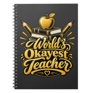 Caderno Espiral Presente engraçado para professor ensinar inspirar
