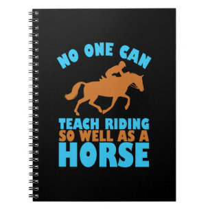 Caderno Espiral Presente Equestre   Ninguém Pode Ensinar Anel