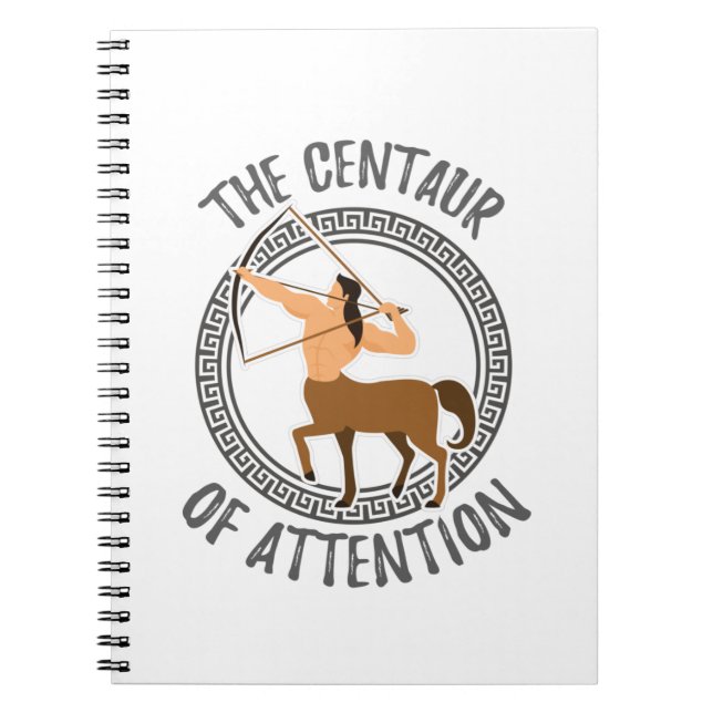 Caderno Espiral Presente grego de mitologia dotado de atenção (Frente)