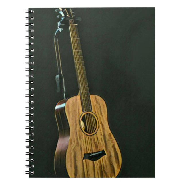 Caderno Espiral Presente guitarrista latino (Frente)