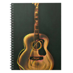 Caderno Espiral presente guitarrista legal