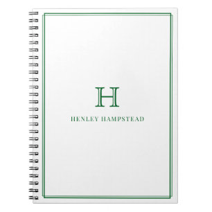 Caderno Espiral Presente Inicial Papelaria de Escritório Masculina