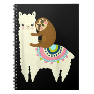 Caderno Espiral Presente Llama  Lama e Lama, melhores amigos