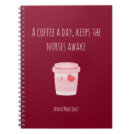 Caderno Espiral Presente Minimalista para Estudante de Enfermagem