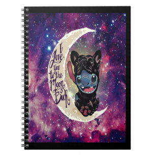 Caderno Espiral Presente no cão   Eu Te Amo À Lua E Volta