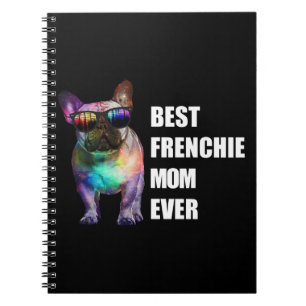 Caderno Espiral Presente no cão   Melhor Mãe Francesa Nunca