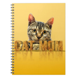 Caderno Espiral presente para a mãe de gato camisa-mãe de gato