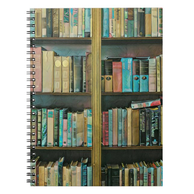 Caderno Espiral Presente para amantes de livros (Frente)