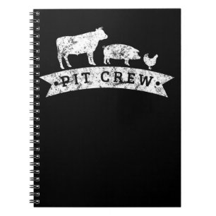 Caderno Espiral Presente para Amantes de Vaca Porco Frango Engraça